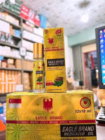 Hộp 12 chai dầu gió dạng lăn hương hoa oải hương Lavender 12ml (màu vàng) – hỗ trợ giảm đau đầu, thư giãn