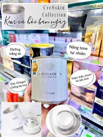 Kem dưỡng trắng nâng tone CRE8SKIN Hwa SA Cream Brightening Tone Up 80g – giúp da sáng