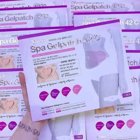 Spa Gel Patch 42°C hộp 5 miếng – hỗ trợ làm nóng vùng bụng
