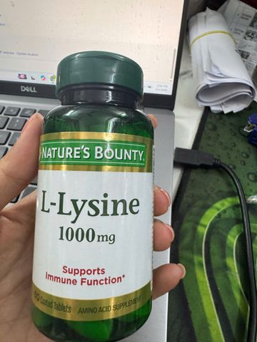 Viên uống Nature’s Bounty L-Lysine 120 viên – hỗ trợ sức khỏe cơ thể