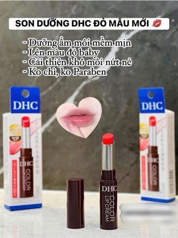 Son dưỡng môi DHC đỏ – giúp dưỡng ẩm, làm mềm môi