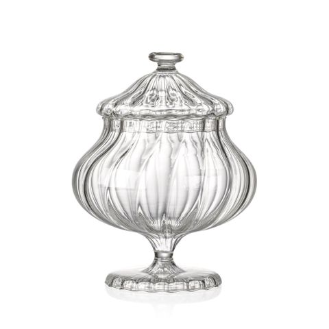 Hũ kẹo IVV Sahara trắng 19cm