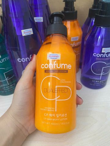Xả khô( sữa dưỡng) tạo kiểu tóc mềm Confume Haiir Miky Lotion