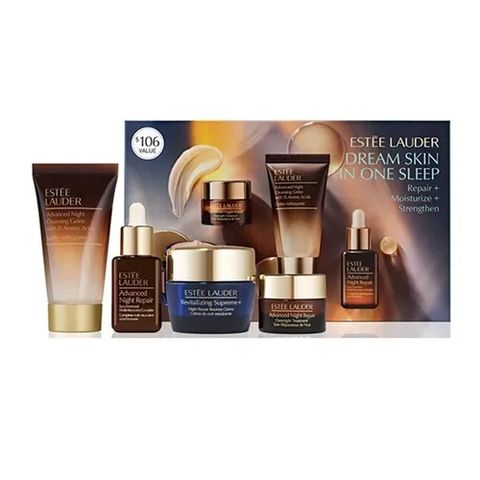 (Gift 4 Món) Set Dưỡng Da Ban Đêm Estée Lauder Dream Skin In One Sleep Skincare Chính Hãng