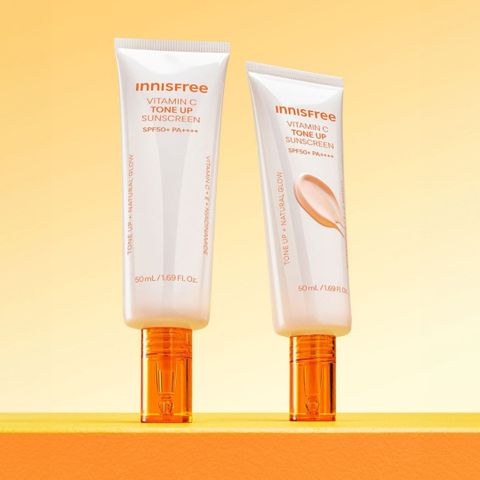 (Chai 50ml) Kem chống nắng dưỡng sáng da INNISFREE VITAMIN C TONE UP SUNSCREEN SPF50+ PA++++ Chính Hãng