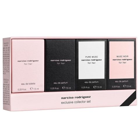 Bộ Nước Hoa NARCISO 4 Chai Mini 7,5ml - Hương Hoa Hồng, Gỗ, Xạ Hương Năng Động - Quà Tặng 8/3 Tuyệt Vời