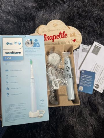 Bàn Chải Điện Philips Sonicare 2100 pro xanh mint