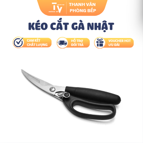 Kéo Cắt Gà Nhật - Dụng Cụ Bếp Inox Cao Cấp, Lựa Chọn Hoàn Hảo Cho Món Ăn Ngon! (TV1464)
