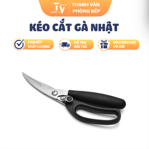 Kéo Cắt Gà Nhật - Dụng Cụ Bếp Inox Cao Cấp, Lựa Chọn Hoàn Hảo Cho Món Ăn Ngon! (TV1464)