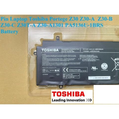 Pin Laptop Toshiba Portege Z30 Z30-A Z30-B Z30-C Z30T-A Z30-A1301 PA5136U-1BRS