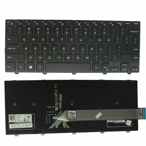 Bàn phím Dell ZIN cho Laptop 3441, 3442, 3443, 3452, 3458 - Chất lượng cao, phím gõ êm ái, bảo hành 9 tháng, dễ lắp đặt