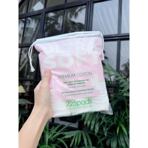 Bông tẩy trang 100% cotton tự nhiên mịn SENADEMAR 225 miếng/túi