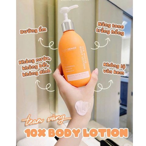 Kem Body SenaDemar dưỡng trắng nâng tone tự nhiên cấp ẩm 300ML Hàn Quốc