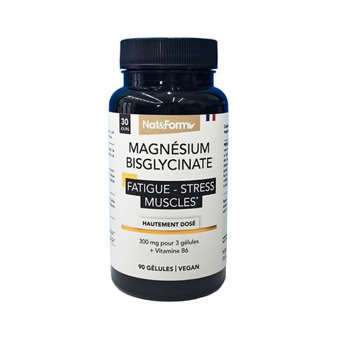 Magie Bisglycinate 1500mg thuần chay Nat&Form Pháp 90 viên