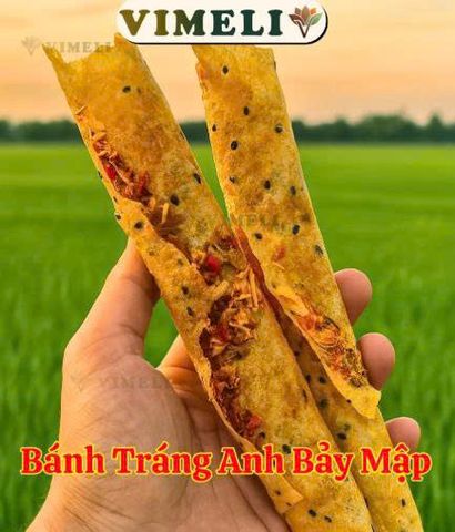 20 Bánh Tráng Cuộn Mắm Ruốc Anh Bảy Mập Có Nhân Giòn Rụm - Bánh Tráng Mắm Ruốc Đặc Sản Phan Rang - Bánh Tráng Nướng