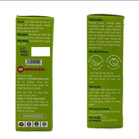 Dung dịch thảoo dượcc An Bảo - 12ml - hếtt sưng ngứa do muỗi đốt