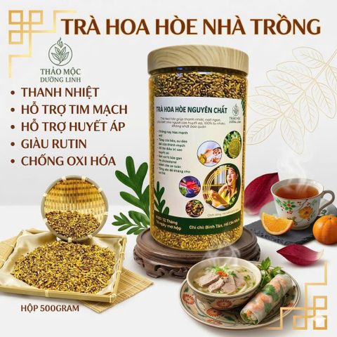 Trà Hoa Hòe Khô Đặc Biệt - Hương Thơm Dịu Dễ Uống, Hỗ Trợ Tim Mạch và Sức Khỏe - Thảo Mộc Thiên Nhiên Cho Giây Phút Thư Giãn