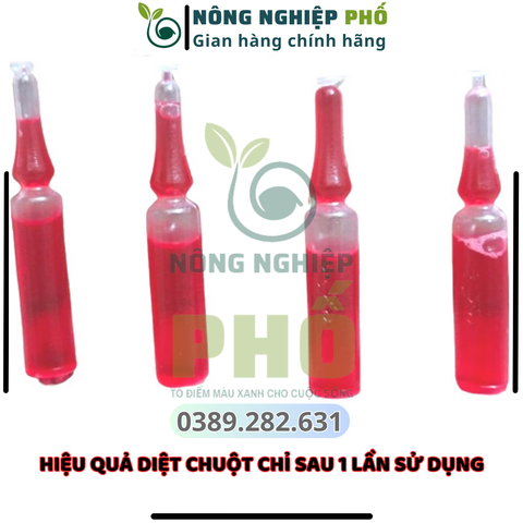 [SIÊU HIỆU QUẢ] COMBO 100 Lọ Chuột Nước Đỏ hàng nội địa Trung Quốc. Trừ sạch nhanh tất cả các loại chuột cam kết hiệu quả ngay sau 1 lần sử dụng