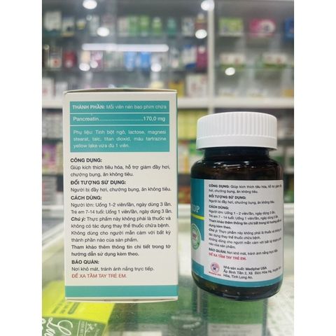 Pancretin - dùng khi bị đầy hơi, chướng bụng, ăn không tiêu