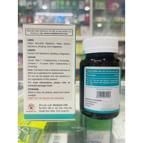 Pancretin - dùng khi bị đầy hơi, chướng bụng, ăn không tiêu