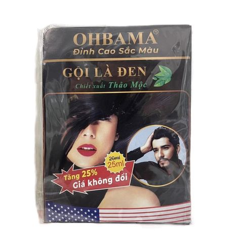 [Bán lẻ từng gói] Gội là đen OHBAMA - 25ml/gói