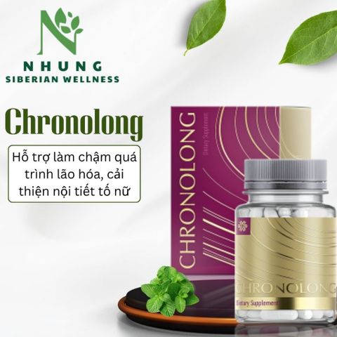 Thực phẩm SIBERIAN Chronolong, Hỗ trợ ngăn ngừa lão hóa, giữ gìn sức khỏe và vẻ đẹp cho phụ nữ.