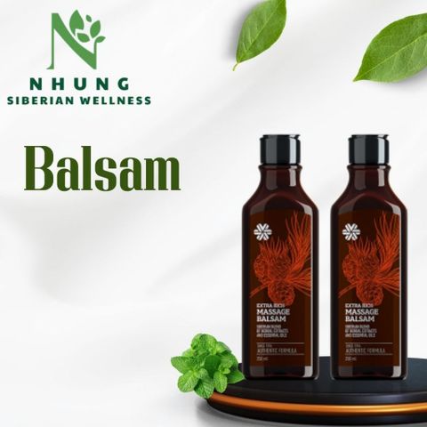 [combo 2] Dầu Balsam Thảo Dược Siberian Massage 250ml, Dưỡng da, thư giãn cơ thể, 100% từ thiên nhiên