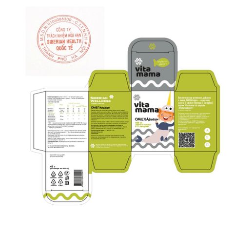 Thực phẩm VitaMama Siberian Wellness Omega-3, bổ sung dinh dưỡng, tác dụng tốt cho mắt và não bộ trẻ