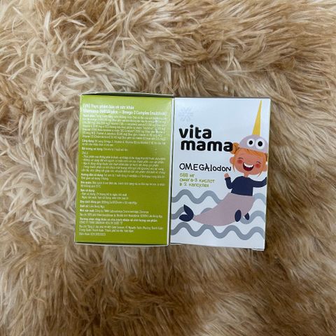 Thực phẩm VitaMama Siberian Wellness Omega-3, bổ sung dinh dưỡng, tác dụng tốt cho mắt và não bộ trẻ