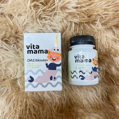 Thực phẩm VitaMama Siberian Wellness Omega-3, bổ sung dinh dưỡng, tác dụng tốt cho mắt và não bộ trẻ