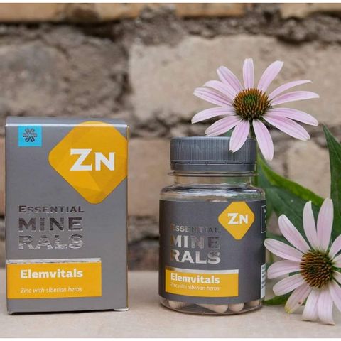 Essential Minerals Zinc (Zn) Siberian, bổ sung kẽm và vitamin, hỗ trợ tăng cường sức đề kháng