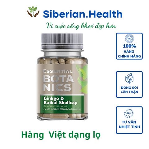 [ Hỗ trợ trí nhớ] Thực phẩm bảo vệ sức khỏe Essential Botanics Ginkgo & Baikal skullcap – 30 viên - Date T8/2023