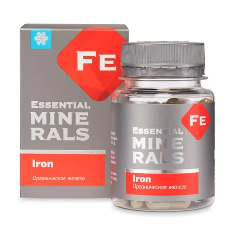 Thực phẩm Siberian Wellness Iron sắt, Hỗ trợ tạo máu, giúp chuyển hóa năng lượng, Hộp 60 viên