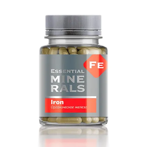 Thực phẩm Siberian Wellness Iron sắt, Hỗ trợ tạo máu, giúp chuyển hóa năng lượng, Hộp 60 viên