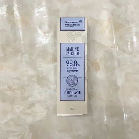 Kem đánh răng thảo dược Siberian Wellness Canxi, hỗ trợ răng chắc khỏe, ngăn ngừa sâu răng hiệu quả