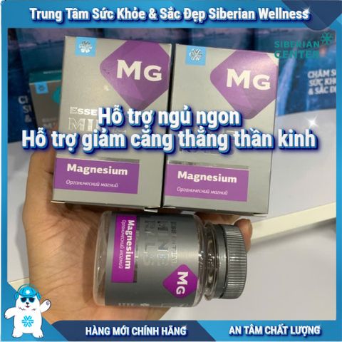 Magnesium hỗ trợ ngủ ngon, giảm căng thẳng thần kinh, 60 viên/ hộp của Siberian Wellness