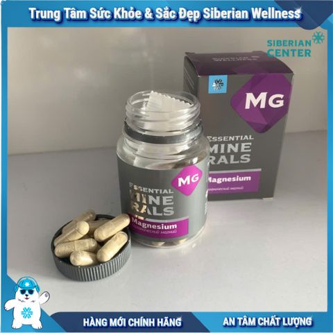 Magnesium hỗ trợ ngủ ngon, giảm căng thẳng thần kinh, 60 viên/ hộp của Siberian Wellness