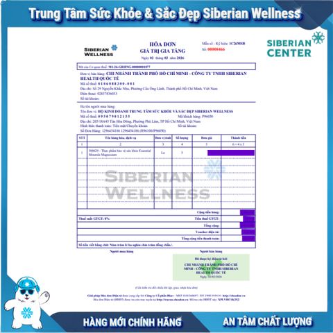 Magnesium hỗ trợ ngủ ngon, giảm căng thẳng thần kinh, 60 viên/ hộp của Siberian Wellness