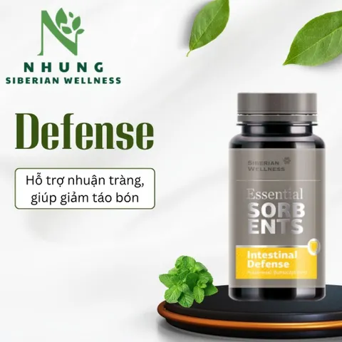 Thực phẩm Siberian Wellness Defense, hỗ trợ nhuận tràng, giảm táo bón và ngăn ngừa ký sinh trùng