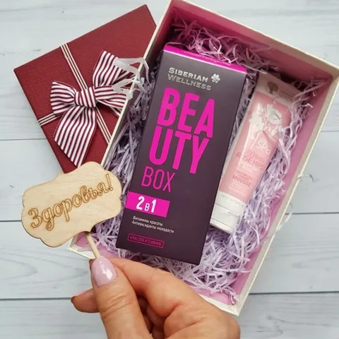 Thực phẩm Siberian Wellness Beauty box, Hỗ trợ duy trì sức khỏe của phái nữ, Hộp 30 gói