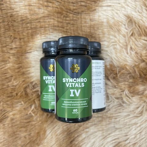Thực phẩm Siberian Wellness Synchrovitals IV, Hỗ trợ bảo vệ chức năng gan khỏe mạnh, chai 60 viên