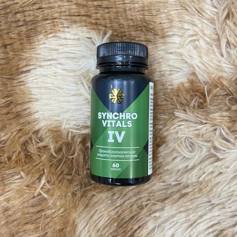 Thực phẩm Siberian Wellness Synchrovitals IV, Hỗ trợ bảo vệ chức năng gan khỏe mạnh, chai 60 viên