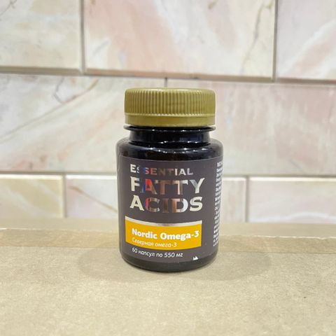 Thực phẩm Siberian Wellness Nordic Omega-3, thực phẩm bổ sung omega-3 cho sức khỏe, chai 60 viên.
