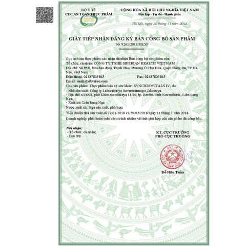 Thực phẩm Siberian Wellness Synchrovitals IV, Hỗ trợ bảo vệ chức năng gan khỏe mạnh, chai 60 viên