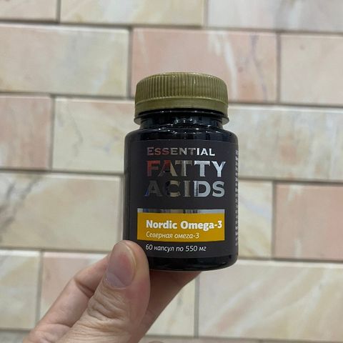 Thực phẩm Siberian Wellness Nordic Omega-3, thực phẩm bổ sung omega-3 cho sức khỏe, chai 60 viên.