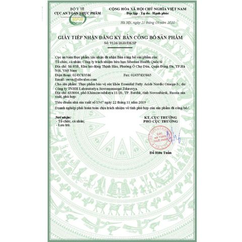 Thực phẩm Siberian Wellness Nordic Omega-3, thực phẩm bổ sung omega-3 cho sức khỏe, chai 60 viên.