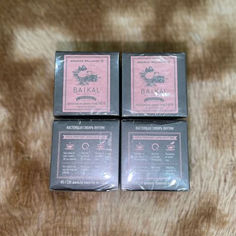Trà thảo mộc Siberian Wellness Baikal tea N6, hỗ trợ chức năng gan khỏe mạnh, Hộp 30 gói