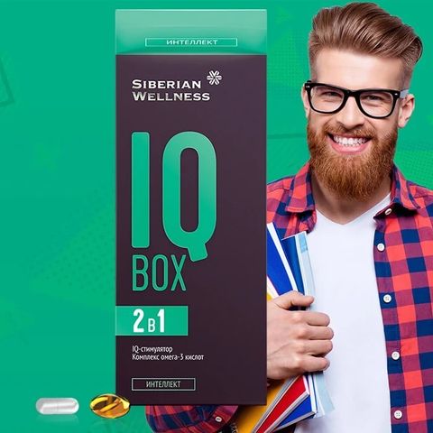 Thực phẩm Siberian Wellness IQ Box, hỗ trợ tăng cường tuần hoàn não, hỗ trợ cải thiện trí nhớ