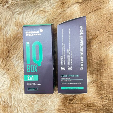 Thực phẩm Siberian Wellness IQ Box, hỗ trợ tăng cường tuần hoàn não, hỗ trợ cải thiện trí nhớ