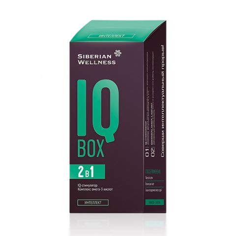 Thực phẩm Siberian Wellness IQ Box, hỗ trợ tăng cường tuần hoàn não, hỗ trợ cải thiện trí nhớ